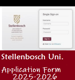 How To Start A New Application At Stellenbosch University 2025-2026 - Apply Online for Admission 
