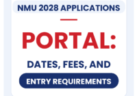 NMU 2028 Applications Portal: Dates, Fees, and Entry Requirements