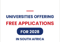Universities Offering Free Applications for 2028 in South Africa