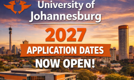 University of Johannesburg 2027 Application Dates Now Open