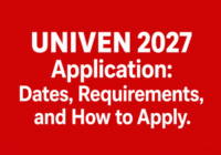 UNIVEN Online Application 2027 Apply Now