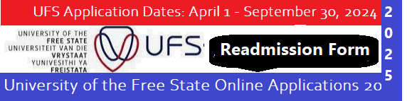 How To Reapply At UFS | UFS Readmission Online Form 2025-2026 - Apply ...