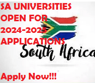 SA Applications For 2024 2025 