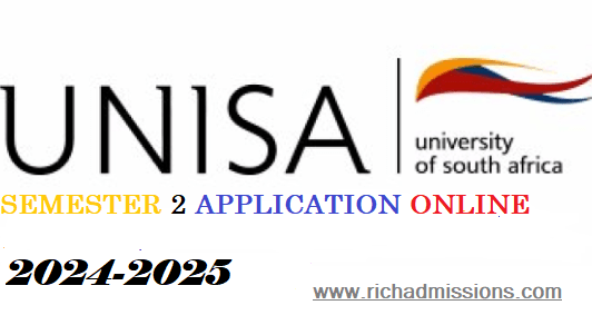 Start Application – 2025 Online Applications - UNISA - Apply Online for